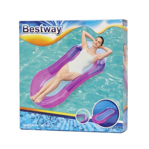 Materac dmuchany do pływania wody basenu plażowy z siatką siateczkowy fioletowy BESTWAY 43103 Materac dmuchany do pływania wody basenu plażowy z siatką siateczkowy fioletowy BESTWAY 43103