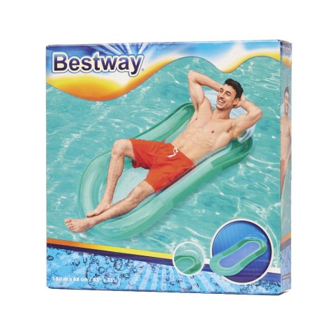 Materac dmuchany do pływania basenu wodny z siatką miętowy BESTWAY 43103 Materac dmuchany do pływania basenu wodny z siatką miętowy BESTWAY 43103