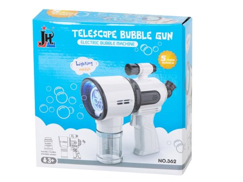 Pistolet do robienia baniek mydlanych bańki mydlane biały Pistolet do robienia baniek mydlanych bańki mydlane biały
