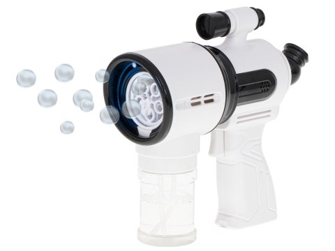 Pistolet do robienia baniek mydlanych bańki mydlane biały Pistolet do robienia baniek mydlanych bańki mydlane biały