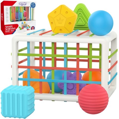 WOOPIE BABY Elastyczna Kostka Sensoryczna Sorter dla Dzieci Kolorowe Kształty 13 el. WOOPIE BABY Elastyczna Kostka Sensoryczna Sorter dla Dzieci Kolorowe Kształty 13 el.