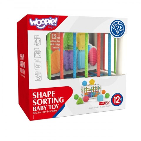 WOOPIE BABY Elastyczna Kostka Sensoryczna Sorter dla Dzieci Kolorowe Kształty 13 el. WOOPIE BABY Elastyczna Kostka Sensoryczna Sorter dla Dzieci Kolorowe Kształty 13 el.