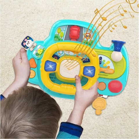 WOOPIE BABY Kierownica Samochodowa Interaktywna z Swiatłami Dźwiękiem WOOPIE BABY Kierownica Samochodowa Interaktywna z Swiatłami Dźwiękiem