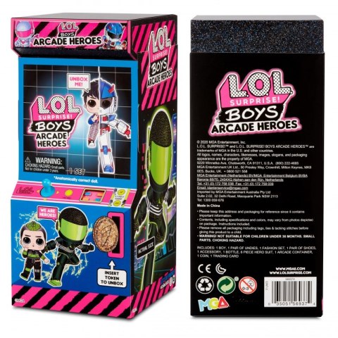 L.O.L Surprise Boys Arcade Heroes Bhaddie Bro lalka w automacie do gier L.O.L Surprise Boys Arcade Heroes Bhaddie Bro lalka w automacie do gier