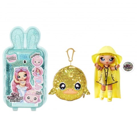 Na! Na! Na! Surprise Sparkle - Lalka Daria Duckie i Kaczka w balonie z konfetti Seria Cekinowa Pom Na! Na! Na! Surprise Sparkle - Lalka Daria Duckie i Kaczka w balonie z konfetti Seria Cekinowa Pom