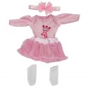 WOOPIE ROYAL Ubranko dla Lalki Zestaw Księżniczki Suknia Opaska 43-46 cm