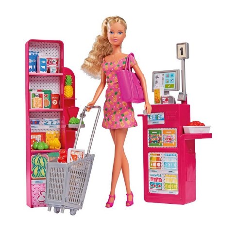 SIMBA Lalka Steffi w Supermarkecie Sklep Zakupy SIMBA Lalka Steffi w Supermarkecie Sklep Zakupy