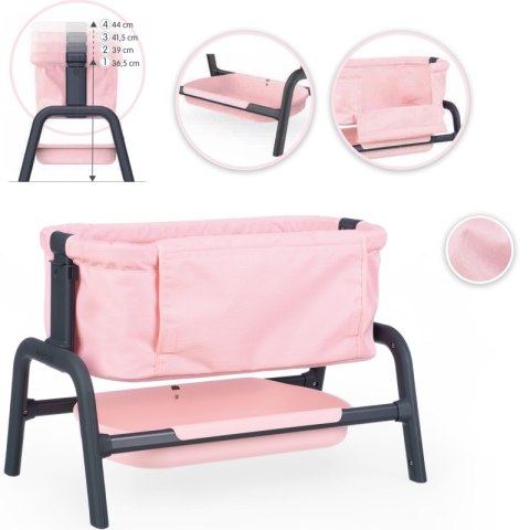 SMOBY Łóżeczko Maxi-Cosi Quinny dla Lalek 38 cm ze Schowkiem i Regulacją Wysokości SMOBY Łóżeczko Maxi-Cosi Quinny dla Lalek 38 cm ze Schowkiem i Regulacją Wysokości