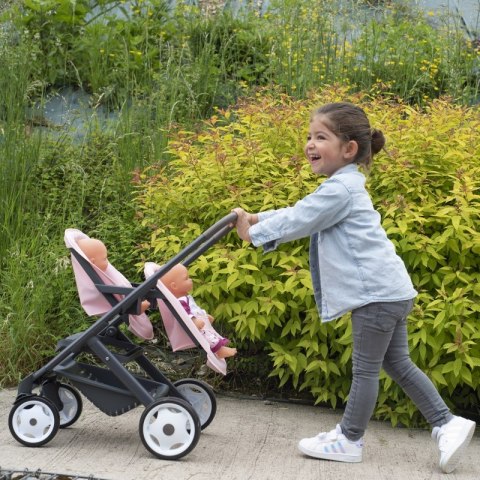 SMOBY Wózek dla Lalek Maxi Cosi Quinny Spacerówka dla bliźniąt SMOBY Wózek dla Lalek Maxi Cosi Quinny Spacerówka dla bliźniąt
