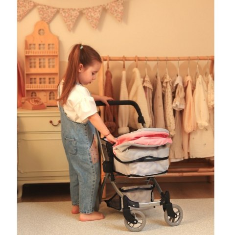 WOOPIE ROYAL Wózek dla Lalek 2w1 Gondola Spacerówka Regulacja