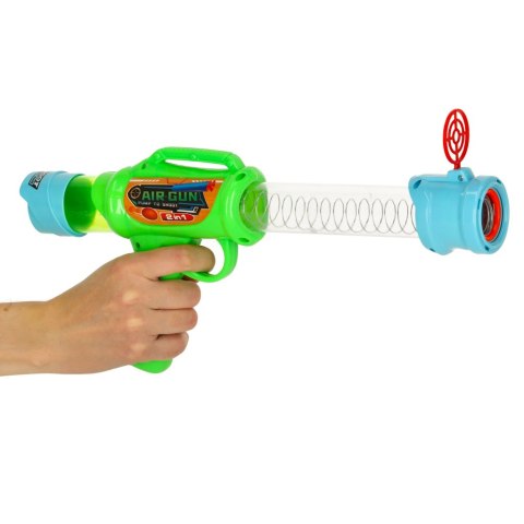 Pistolet wyrzutnia karabin na bezpieczne naboje miękkie kulki piankowe 2w1 Pistolet wyrzutnia karabin na bezpieczne naboje miękkie kulki piankowe 2w1