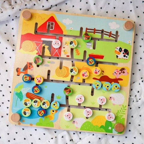 TOOKY TOY Interaktywna Tablica Edukacyjna Sorter Montessori Zwierzątka i Alfabet TOOKY TOY Interaktywna Tablica Edukacyjna Sorter Montessori Zwierzątka i Alfabet