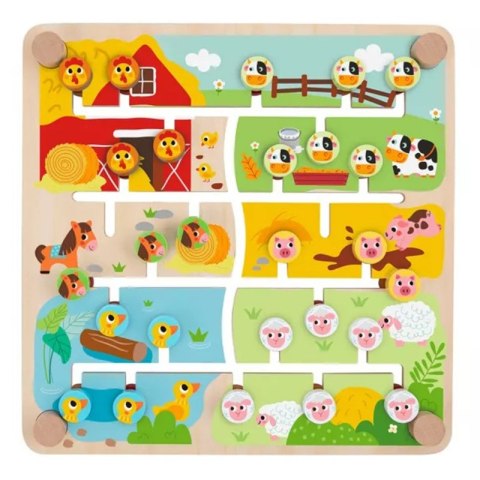 TOOKY TOY Interaktywna Tablica Edukacyjna Sorter Montessori Zwierzątka i Alfabet TOOKY TOY Interaktywna Tablica Edukacyjna Sorter Montessori Zwierzątka i Alfabet
