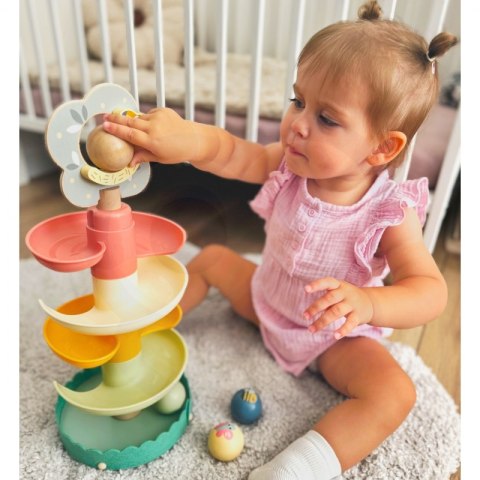 Tooky Toy Drewniany Kulodrom ze Zwierzątkami Tor Kulkowy Spirala + 4 Kulki Tooky Toy Drewniany Kulodrom ze Zwierzątkami Tor Kulkowy Spirala + 4 Kulki