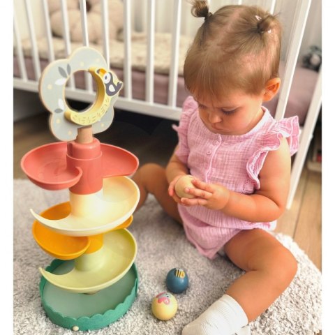 Tooky Toy Drewniany Kulodrom ze Zwierzątkami Tor Kulkowy Spirala + 4 Kulki Tooky Toy Drewniany Kulodrom ze Zwierzątkami Tor Kulkowy Spirala + 4 Kulki