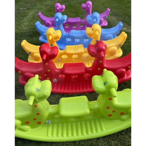 WOOPIE Bujak Wieloosobowy Dino Huśtawka Równoważna Żółta WOOPIE Bujak Wieloosobowy Dino Huśtawka Równoważna Żółta