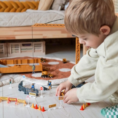 WOOPIE Samochód Ciężarowy 6w1 Zestaw Budowy Dźwig Resoraki Akcesoria WOOPIE Samochód Ciężarowy 6w1 Zestaw Budowy Dźwig Resoraki Akcesoria