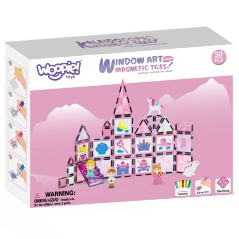 WOOPIE Klocki Magnetyczne Zestaw Zamek Księżniczki 50 el. WOOPIE Klocki Magnetyczne Zestaw Zamek Księżniczki 50 el.