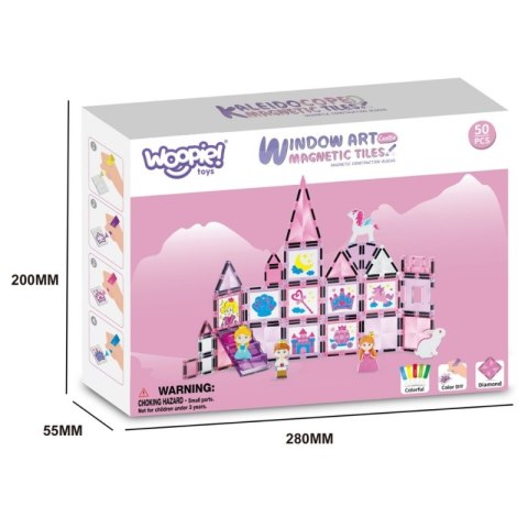 WOOPIE Klocki Magnetyczne Zestaw Zamek Księżniczki 50 el. WOOPIE Klocki Magnetyczne Zestaw Zamek Księżniczki 50 el.
