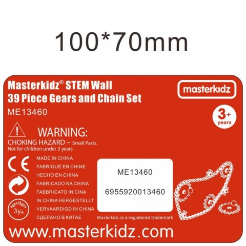 MASTERKIDZ Koła Zębate Zbuduj Własny Mechanizm - Tablica Naukowo-Kreatywna STEM MASTERKIDZ Koła Zębate Zbuduj Własny Mechanizm - Tablica Naukowo-Kreatywna STEM