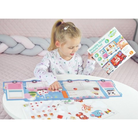 WOOPIE ART&FUN Naklejki Wielorazowe Zestaw Kreatywny Wyklejanka Pojazdy Straż Pożarna Lodziarnia 77 el. WOOPIE ART&FUN Naklejki Wielorazowe Zestaw Kreatywny Wyklejanka Pojazdy Straż Pożarna Lodziarnia 77 el.