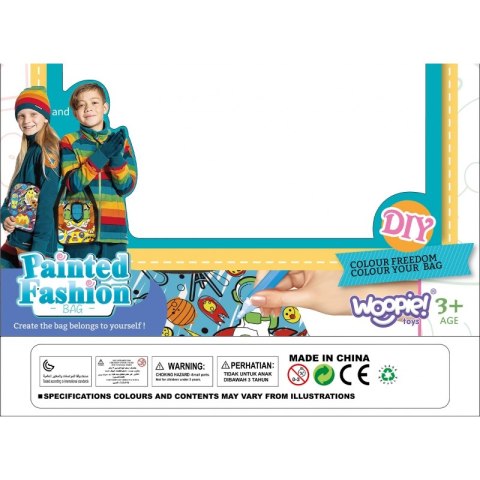 WOOPIE ART&FUN Plecak Dinozaur do Malowania Kolorowania Markerami Zestaw Kreatywny DIY WOOPIE ART&FUN Plecak Dinozaur do Malowania Kolorowania Markerami Zestaw Kreatywny DIY