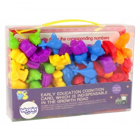 WOOPIE Zestaw Edukacyjny Nauka Liczenia Montessori Sorter Kolorów 16SZT WOOPIE Zestaw Edukacyjny Nauka Liczenia Montessori Sorter Kolorów 16SZT
