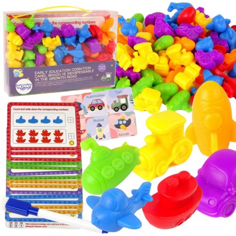 WOOPIE Zestaw Edukacyjny Nauka Liczenia Montessori Sorter Kolorów 2szt WOOPIE Zestaw Edukacyjny Nauka Liczenia Montessori Sorter Kolorów 2szt