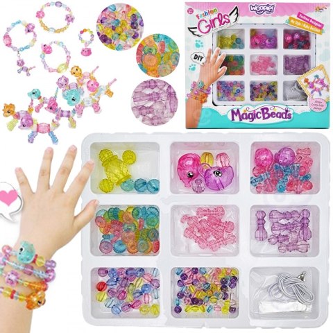 WOOPIE ART&FUN Zestaw do Robienia Biżuteri Bransoletek Wisiorków Pierścionków Kloczyków ze Zwierzątkami WOOPIE ART&FUN Zestaw do Robienia Biżuteri Bransoletek Wisiorków Pierścionków Kloczyków ze Zwierzątkami