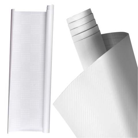 Folia rolka carbon 3D biała 1,27x28m Folia rolka carbon 3D biała 1,27x28m