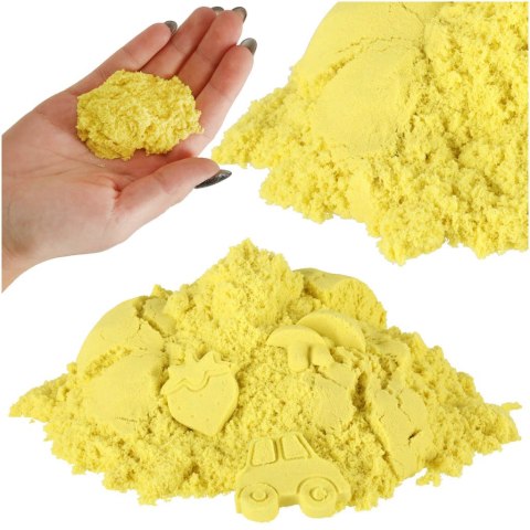 Piasek dla dzieci 1kg w woreczku żółty