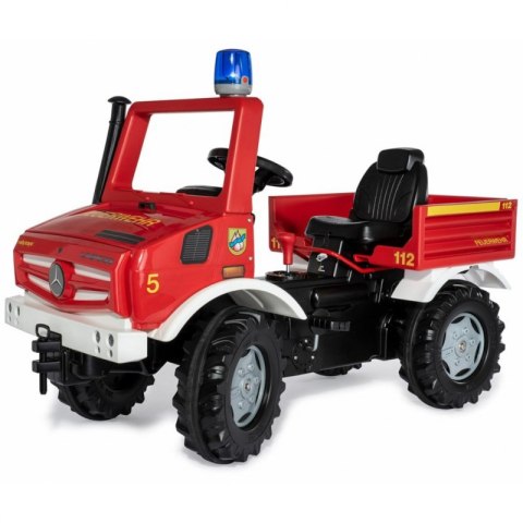 Rolly Toys Unimog Mercedes Benz Samochód na pedały Straż + Kogut Rolly Toys Unimog Mercedes Benz Samochód na pedały Straż + Kogut