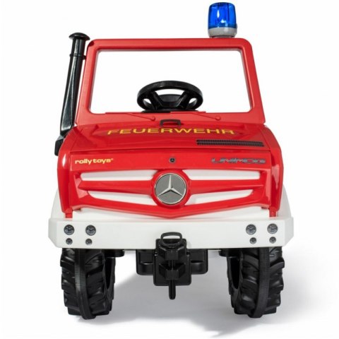Rolly Toys Unimog Mercedes Benz Samochód na pedały Straż + Kogut Rolly Toys Unimog Mercedes Benz Samochód na pedały Straż + Kogut
