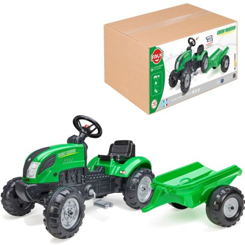 FALK Traktor Zielony na Pedały + Przyczepa i Klakson od 2 Lat. FALK Traktor Zielony na Pedały + Przyczepa i Klakson od 2 Lat.