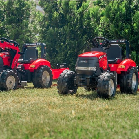 FALK Traktor na Pedały Case Czerwony Duży z Przyczepką od 3 lat FALK Traktor na Pedały Case Czerwony Duży z Przyczepką od 3 lat