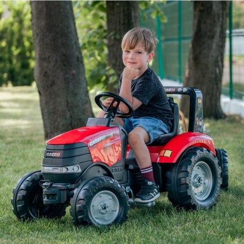 FALK Traktor na Pedały Case Czerwony Duży z Przyczepką od 3 lat FALK Traktor na Pedały Case Czerwony Duży z Przyczepką od 3 lat