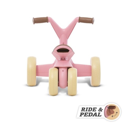 BERG GO2 Gokart Jeździk Rowerek 2w1 Retro Pink BERG GO2 Gokart Jeździk Rowerek 2w1 Retro Pink