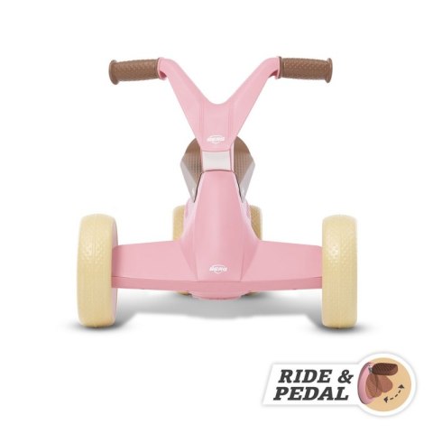 BERG GO2 Gokart Jeździk Rowerek 2w1 Retro Pink BERG GO2 Gokart Jeździk Rowerek 2w1 Retro Pink