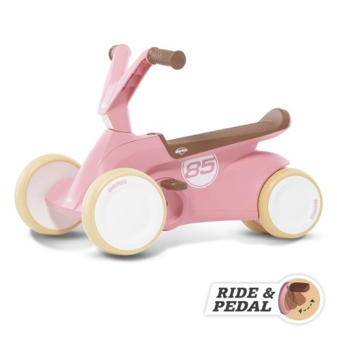 BERG GO2 Gokart Jeździk Rowerek 2w1 Retro Pink BERG GO2 Gokart Jeździk Rowerek 2w1 Retro Pink