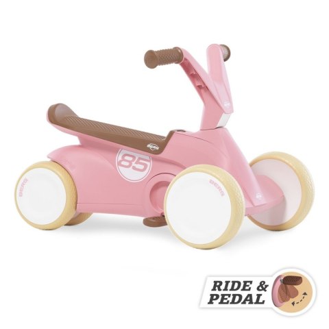 BERG GO2 Gokart Jeździk Rowerek 2w1 Retro Pink BERG GO2 Gokart Jeździk Rowerek 2w1 Retro Pink