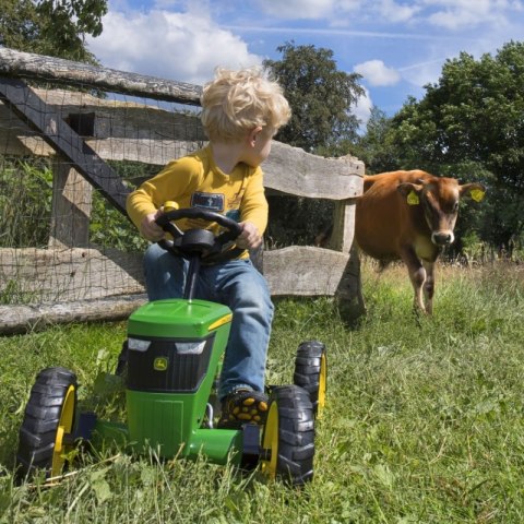 BERG Gokart na Pedały John Deere Ciche Koła 2-5 lat do 30 kg BERG Gokart na Pedały John Deere Ciche Koła 2-5 lat do 30 kg