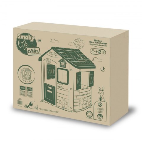 SMOBY Domek Ogrodowy Green Jura z Bioplastiku SMOBY Domek Ogrodowy Green Jura z Bioplastiku