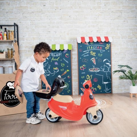 SMOBY Skuter Retro z bagażnikiem Dostawca jedzenia SMOBY Skuter Retro z bagażnikiem Dostawca jedzenia