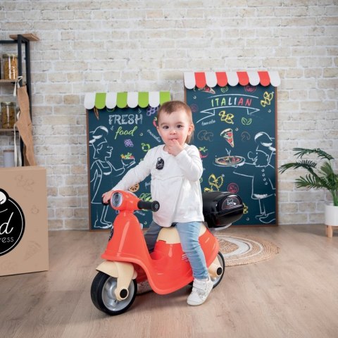 SMOBY Skuter Retro z bagażnikiem Dostawca jedzenia SMOBY Skuter Retro z bagażnikiem Dostawca jedzenia