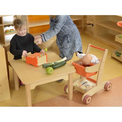 MASTERKIDZ Drewniany Wózek Sklepowy Na Zakupy MASTERKIDZ Drewniany Wózek Sklepowy Na Zakupy