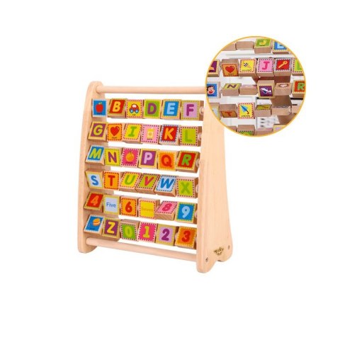 TOOKY TOY Alfabet Nauka Liter Cyfr Liczb Słów ABACUS TOOKY TOY Alfabet Nauka Liter Cyfr Liczb Słów ABACUS