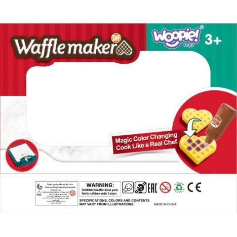 WOOPIE Gofrownica Zestaw Kuchenny Jedzenie ZMIENIAJĄCE KOLOR 10 el. WOOPIE Gofrownica Zestaw Kuchenny Jedzenie ZMIENIAJĄCE KOLOR 10 el.