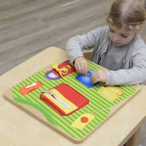 MASTERKIDZ Tablica Edukacyjna Trening Umiejętności Ubrania Montessori MASTERKIDZ Tablica Edukacyjna Trening Umiejętności Ubrania Montessori