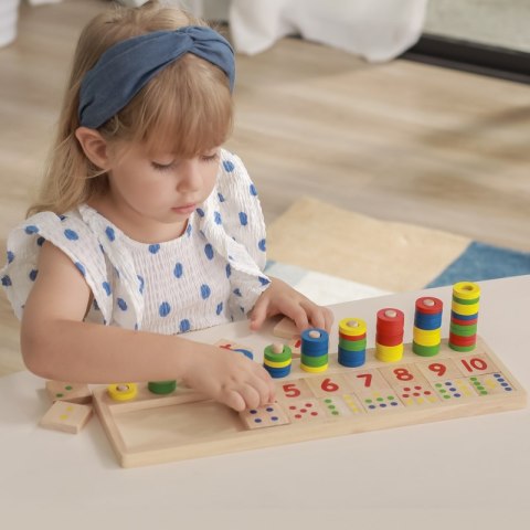VIGA Drewniane Liczydło Talesa Kreatywna Liczarka Montessori VIGA Drewniane Liczydło Talesa Kreatywna Liczarka Montessori