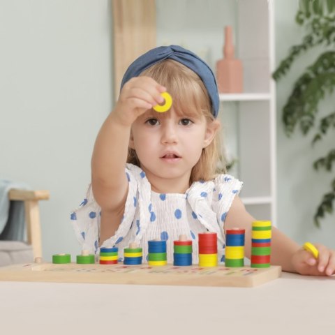 VIGA Drewniane Liczydło Talesa Kreatywna Liczarka Montessori VIGA Drewniane Liczydło Talesa Kreatywna Liczarka Montessori